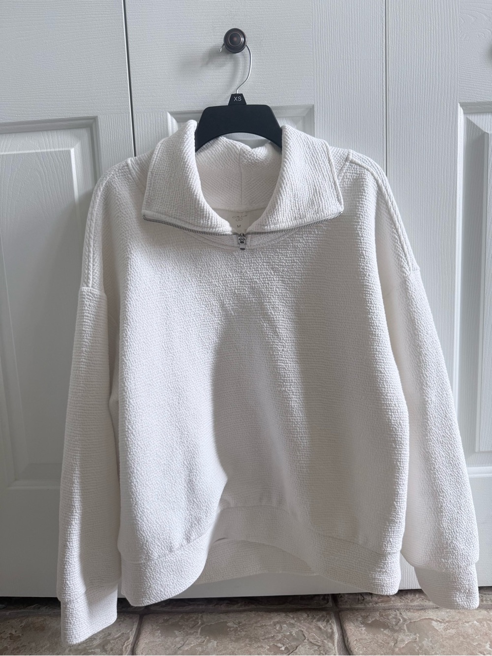 Calia Half-Zip Pullover Sweatshirt in White